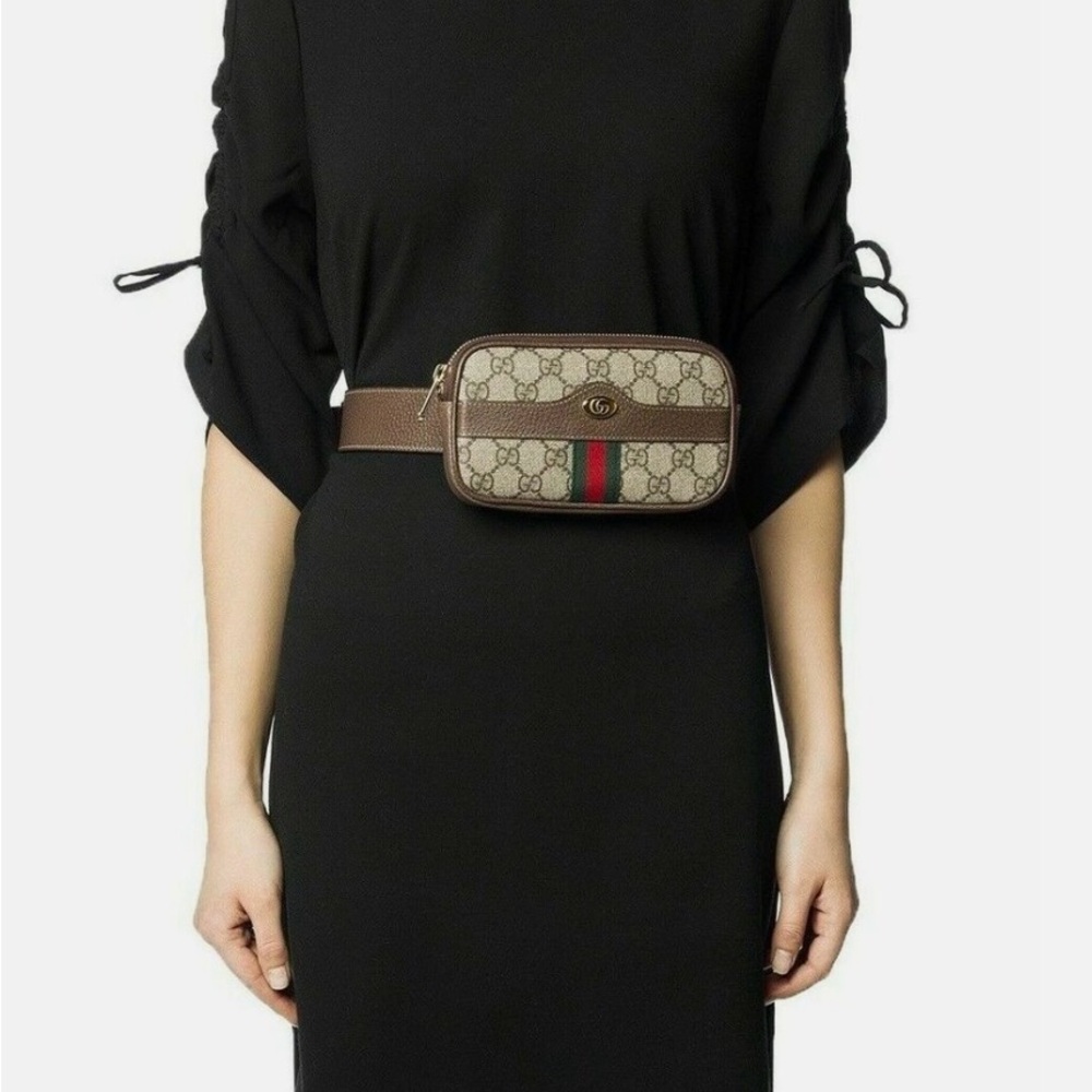 Gucci ophidia belt bag GG coated canvas mini